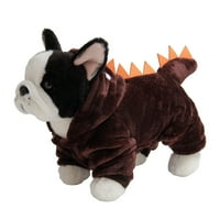 Shulemin Halloween Kućni ljubimci Pas Puppy Hoodie Odjeća Dinosaur Party Cosplay kostim, kava