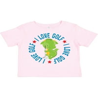 Inktastični golfing I Love Golf Outfit poklon dječaka majica ili majica za djecu Toddler