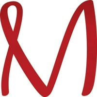 Dekorativni akrilni slovo, prilagođeni prazni skript, 10 '' visoka prozirna crvena abeceda