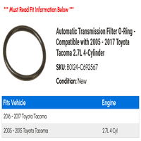 Automatski filter za mjenjač O-prsten - kompatibilan sa - Toyota Tacoma 2.7L 4-cilindar