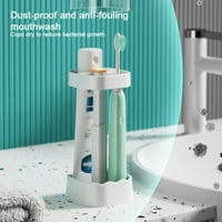 Moderna plastična kupaonica ispraznost pultop pasta za zube i nosač četkica za zube sa poklopcem za
