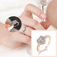 Bidobibo dijamantni prsten Izvrsni prsten za žensku prsten za žensku vjenčanje nakit dodaci poklon obećavaju prstenove za svoj poklon za majci supruge prijateljica prijatelja