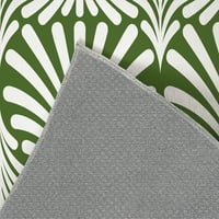 Zeleni vanjski tepih Kavka dizajna