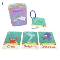 Baby Flash kartice zadebljane životinjske brojeve abecede s flash kartice za bebe, djecu i mališane