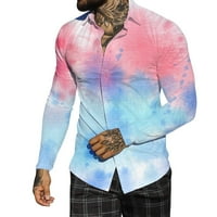 Muška modna trend lično košulja Muškarci Jesen Zima Jednokrevetna Ležerna Revel Potpuna print plaža