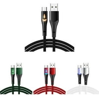 Deyuer USB podatkovni kabel sa LED-om protiv vjetra dugih životnih uređaja za životni uređaj TIP-C BRZI