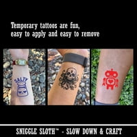 Brigane gumene rukavice saniranje srčane vodootporne privremene tetovaže postavljene lažne umjetničke kolekcije - svijetloplava