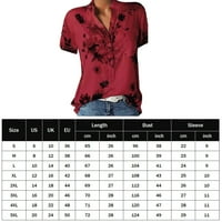 Proljetna ljetna casual majica Elegantna uredska bluza V-izrez Moda Jednostavna veličina