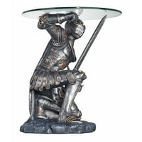 Dizajn Toscano bojne vrednosti viteškog skulpturalnog stola