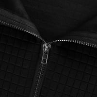 Duksevi Žene Žene Dugi rukav Ležerne prilike, pulover, pola zip dukserice obrezane zveznice sa džepom