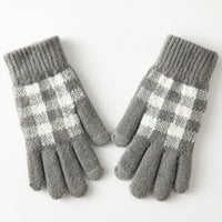 Slatke crtane rukavice Žene zimske zaslonske rukavice tople pletene rukavice elastične zimske rukavice