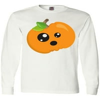 Inktastična Halloween bundeva, narandžasta bundeva, trik ili liječenje majica s dugim rukavima