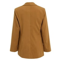 Jakne za žene Casual Blazer Modni solidan rever Mali odijelo Cardigan Business Casual Temperament gornji