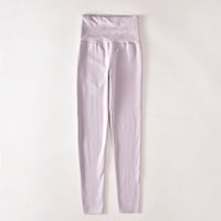 KPOPLK Zimske gamaše za žene Zimske visoke struke debele hlače za flanel plišane tople termalne hlače F, XL
