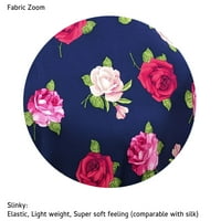 Srednje žene Tunika Ležerne prilike Rose Bloom Sea Dizajner Ispis Elegantna majica za majicu V-izrezom