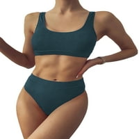 Set bikinija visokog struka Luiryar za žene Atletic dva kupaća kostim sportskih kupaćih kupa za kupanje