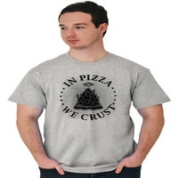 U pizzi se gurne smiješna hrana puni muške grafičke majice majice, brendovi Brisco Mbr