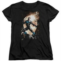 Batman & Nightwing protiv sova Ženska pamučna majica kratkih rukava, crna - velika