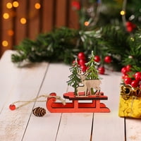 Božićna zabava DIY DRVENO Šarene montažne kore