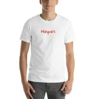 Rukom napisana Haynes kratka pamučna majica s nedefiniranim poklonima