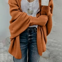 Djevojke Cardigan Ženski kimono kabl pleteno Slouchy prevelizirani omotač Duks sa zamotavanjem Žene