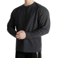 Vruće dukseve muški proljetni i ljetni džemper okrugli vrat dugih rukava s dugim rukavima od kotleta