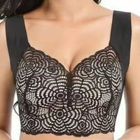 Čipke Bralettes za žene Ne Donje underwire plus Push Up Bras Comfort Deep V Čipka Longline Bandeau grudnjaci