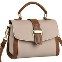 Ženska kožna torbica torbice, Khaki, G130483