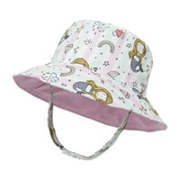 Hupta šeširi za dječji dječji crtani sunčani šešir širok podrum upf 50+ zaštitni šešir za dječake malih dječaka Podesivi kašit