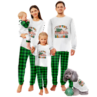 Podudarni obiteljski božićni pidžami Postavi božićni bivol plastirani prući natraže veličine djece-djece-ljubimce