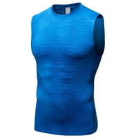 Muški kompresioni košulje za brzo sušenje Slimimirano tijelo s kradljivim prsluk vest za vježbanje ABS