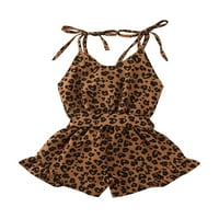 Frobukio Baby Girls One Camisole Leopard tiskane klica