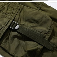 Safuny muške ošišane kratke hlače Ljeto Učvršćivanje Zipper Button Fit Clearance Trendy pantalone Leisure Work Sports Fashion Army Green S
