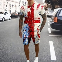 Muška dnevna nezavisnost Track odijela Ljetne kratke komplete Outfits Fashion Polo Majica Casual kratkih