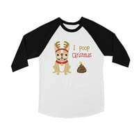 Frenchie Christmas Paop Cool Bkwt Kids Bejzbol košulja Holiday Poklon