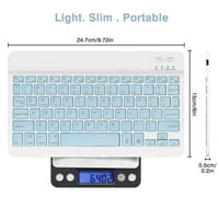 U lagana ergonomska tastatura sa pozadinom RGB svjetla, višestruki tanak punjiva tipkovnica za punjivu