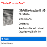 Filter za vazduh kabine - kompatibilan sa - Saturn Ion 2006