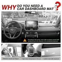 Cartist Suede Dash Mat za Toyota Rav Dash Cover Newlip Dashboard Mat zaštitnik suncobrana Nema sjaja