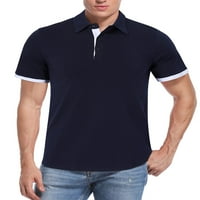 -Emore muške košulje kratkih rukava, golf košulja modne obične Henley Tshirts