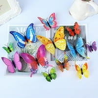 Fogcroll 3D leptir zidne naljepnice Odvojive životinjske ljepljine ljepše uljepšavanje sa pjenom za