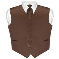 Muški haljini prsluk i mršav kravate Čkolodaka smeđu boju 2,5 Set kravate SZ XL