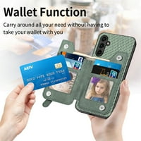 Case sa zatvaračem za Samsung Galaxy A 5G, Flip Folio Card Slots Count Chickstand Funkcija Magnetno