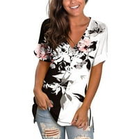 Košulje za žensku proljetnu ljetnu modnu plažu Ležerne prilike, majica s kratkim rukavima TOP White