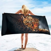 Cheetah Print Sand Besplatna ručnik za plažu upijajući ručnik za kupanje Extra Veliki ručnici za ručnike