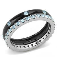 Žene srebrni B Adelaidelack prsten Anillo para mujer y Ninos Girls 316L prsten od nehrđajućeg čelika