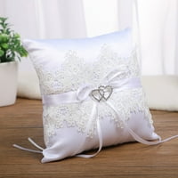 Čipka za vjenčani prsten jastuk kristalno dvokrevetni nosač jastuka za srce za ceremoniju svadbe na