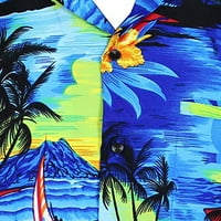 Muška majica Ispis Dugme Modna kratka bluza Ležerne prilike za muškarce Havaii rukava Brzi Muškarci