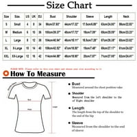 Ženske majice Loop Fit Short rukav Pismo Ispis vijenac Grafički casual Comfy Mekana majica Plus veličine