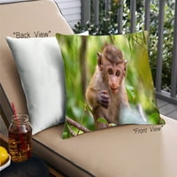 Ahgly Kompanija Životinje Monkey Jastuk za bacanje na otvorenom