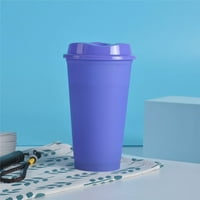 Šalice za promjenu boje sa poklopcima 473ml BPA Besplatno Creative Hot Piće Šalice za promjenu boje 473ml za djecu s poklopcima za višekratnu upotrebu BPA Besplatno Creative Hot Piend Cups Purple